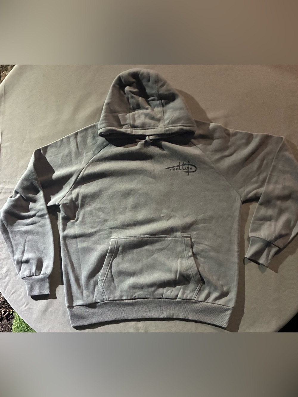 Men's Crewneck Hoodie Sweatshirt in Light Gray